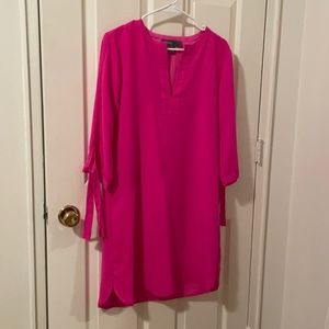 Women’s Donna Ricco hot pink cocktail dress